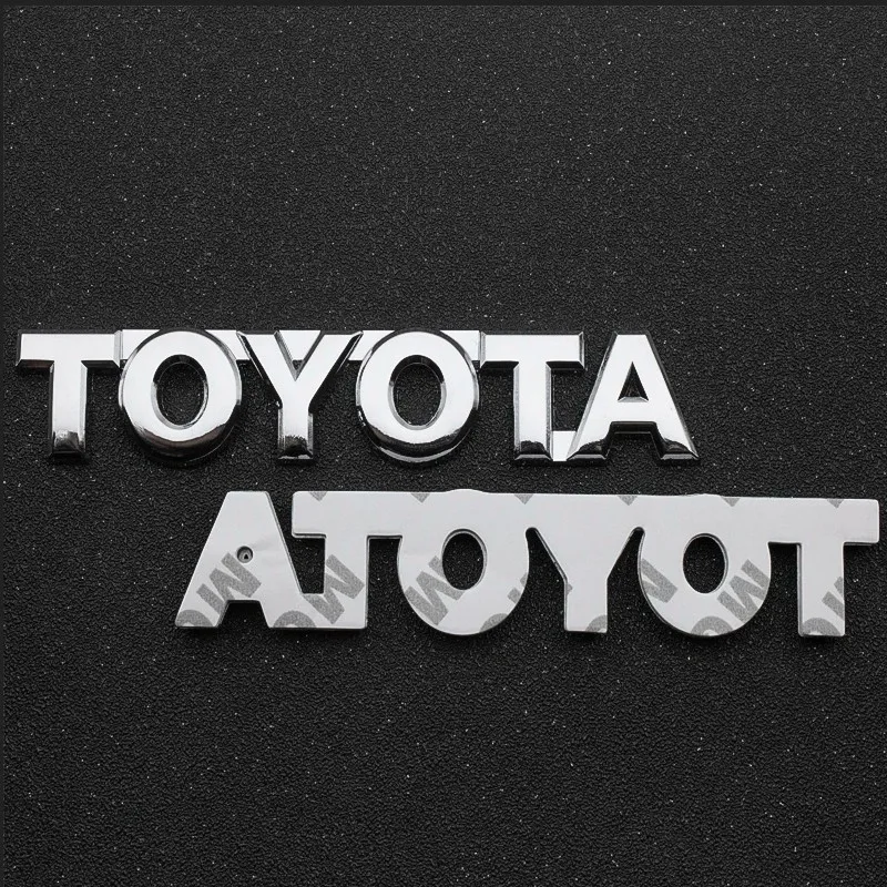 تصفيف السيارة جذع الذيل ملصق شعار شارة الشارات اكسسوارات الديكور لتويوتا Chr rav4 يارس بريوس أفينسيس كورولا كامري