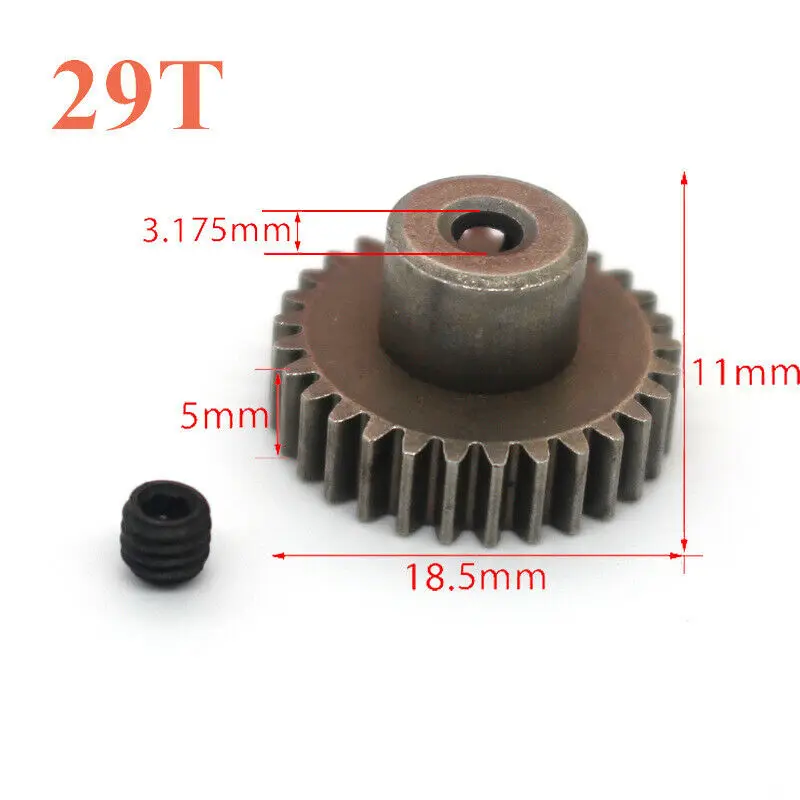 Ingranaggio principale 17T/21T/26T/29T/64T del motore dell\'ingranaggio principale del differenziale dello sperone d\'acciaio RC per 1/10 HSP 94103