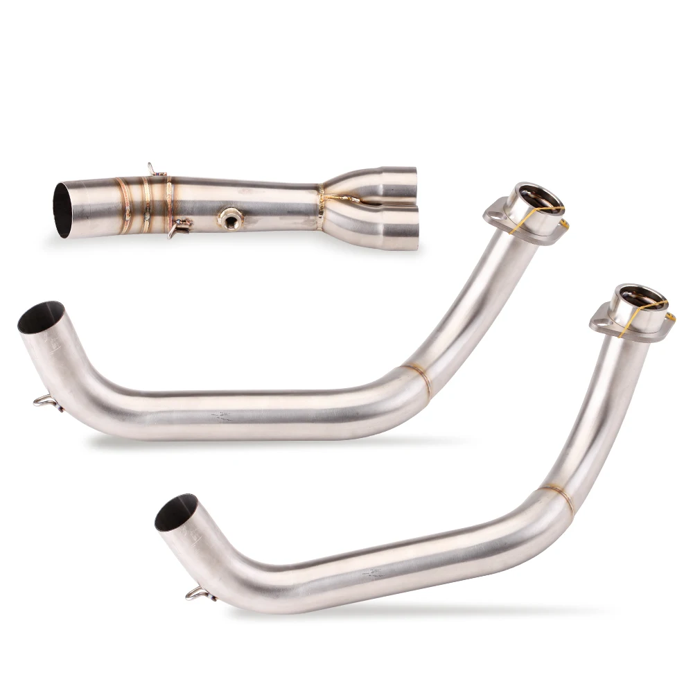 Motorcycle Modified MT07 Stainless Steel Titanium Alloy Front Section Full Exhaust