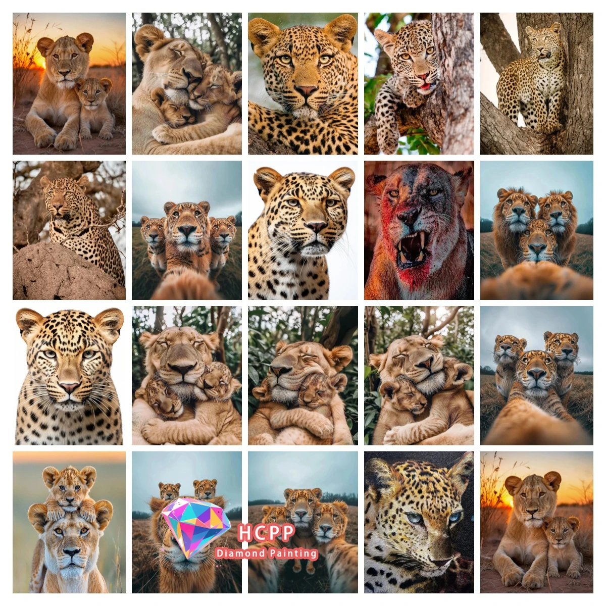 Wald Löwe Leopard Diamant Malerei Kit 5D DIY Diamant Stickerei Kreuz Stickerei handgemachte Kunst Geschenk Handwerk Home Dekoration