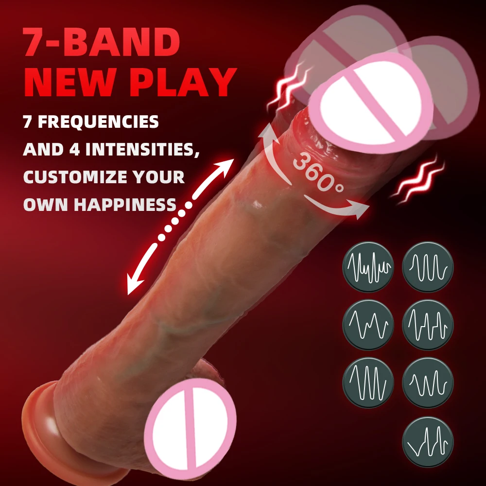 Heating Telescopic Dildo Vibrator for Women Soft Silicone Wearable Vibrator Wireless Remote Control G-Spot Massager Waterproof view 3
