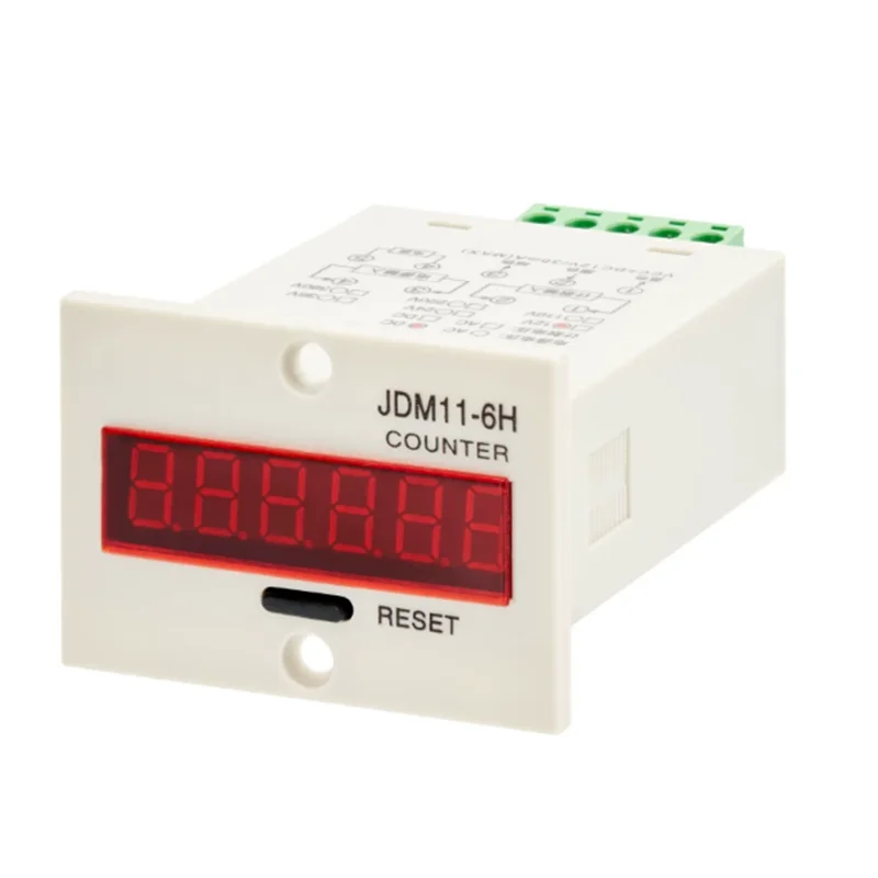 6 Digits 1-999999 Digital Counter with 10-30cm Adjustable 10-36VDC NPN Photoelectric Sensor Switch