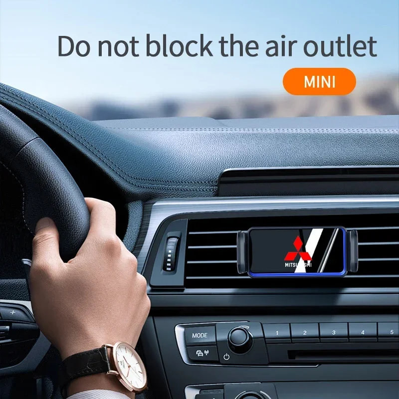 سيارة جديدة جبل حامل هاتف التلقائي حامل ذكي لميتسوبيشي Asx لانسر باجيرو 4 أوتلاندر 3 Xl l200 EX10 X كولت باجيرو #6