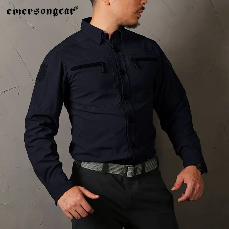 

Emersongear Blue Label Defender Tac-Shirt Tactical Stretchable Tops Breathable T-Shirt Mens Shirt Camping Urban Commuter Casual