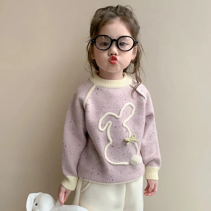 

2025 New Cartoon Sweater for Girls, Stylish Outerwear for Children and Babies