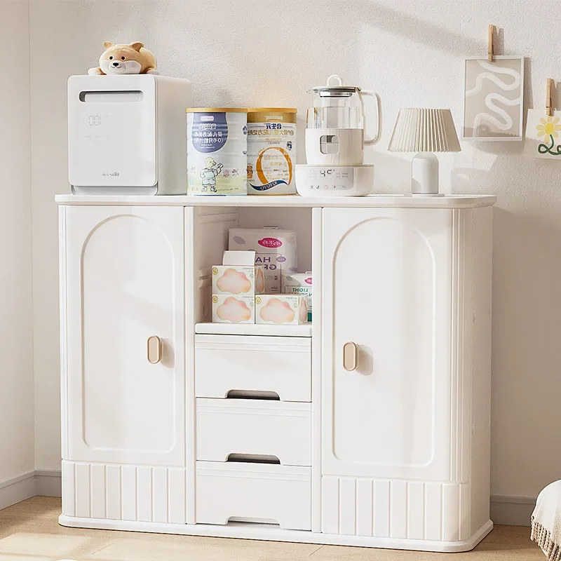 Children's Storage Rack Shelf Baby Feeding Desk Storage Cabinet Baby Products Locker Organizing Cabinet