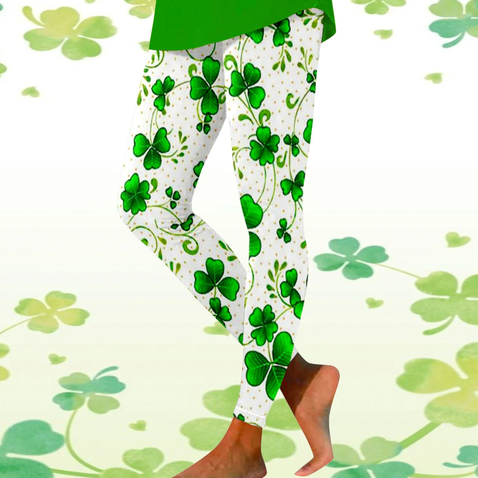 St. Patrick'S Day-mallas deportivas estampadas para mujer, Leggings informales de Yoga, pantalones Vintage