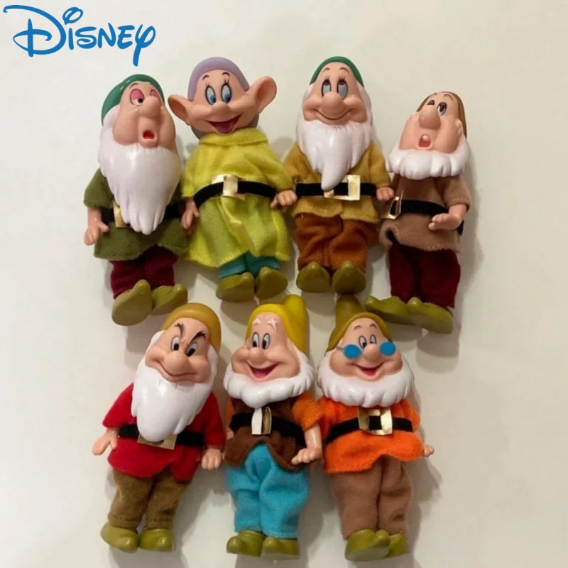 Anime Disney Seven Dwarfs Handmade Action Figure Snow White And The Seven Dwarfs Model Decoration Room Decoration Birthday Gifts