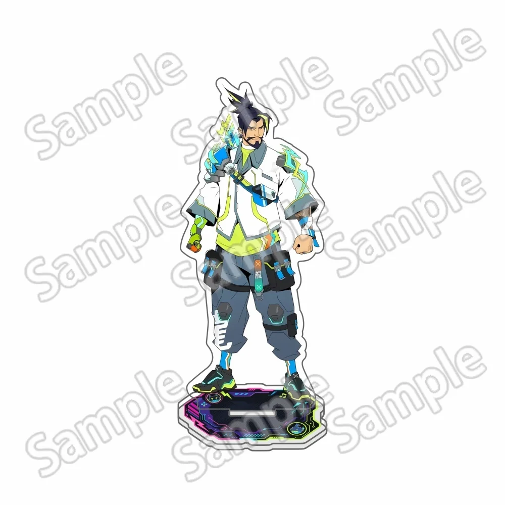 Overwatch 2 Game Juno, Kiriko, Hanzo 15cm Acrylic Stand, HD Sandwich Printed Desktop Ornament, Keychain, Gifts for Anime Fans view 6