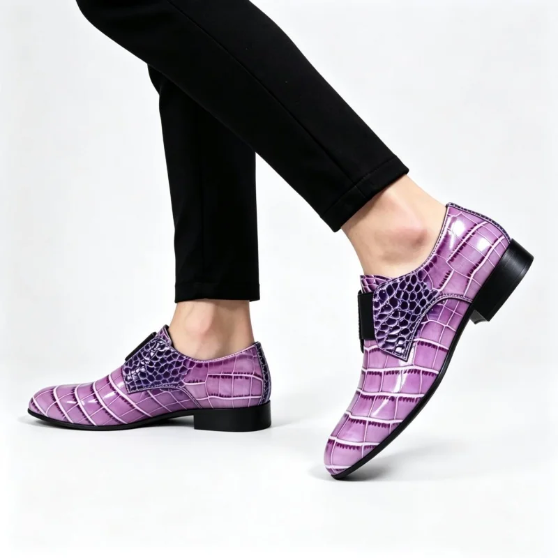 Large Size 40-50 Classic Men Loafers Multi Colored Men Lace Up Business Casual Formal Leather Shoes Social Shoes Men