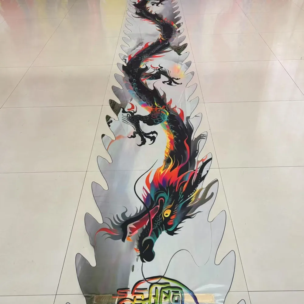 Accessori per coda di drago fitness lavabili da 8 m. Prestazioni tradizionali. Larghezza 75 cm (testa non inclusa)