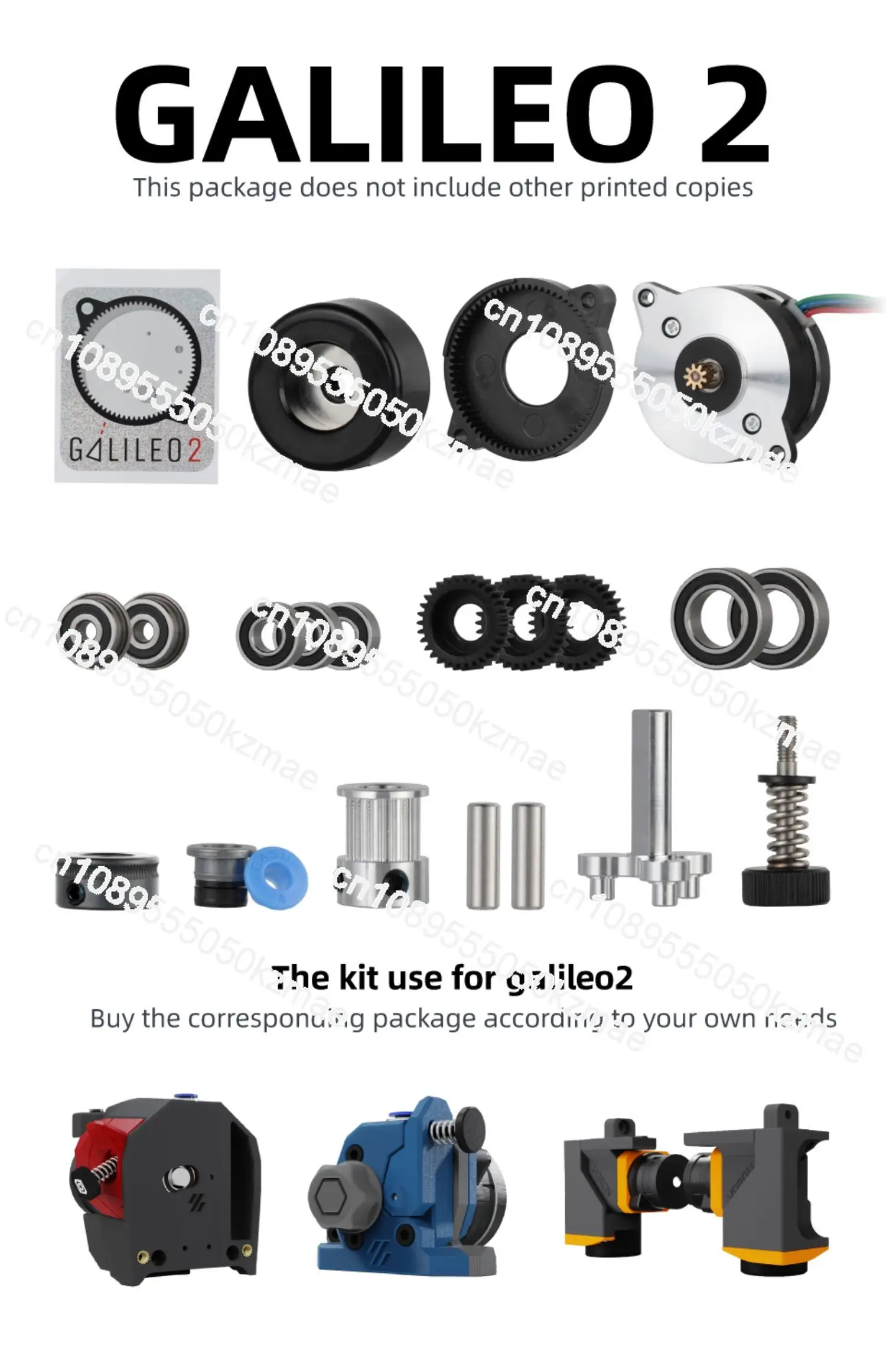 Kit extrusor Galileo 2 para impresoras 3D