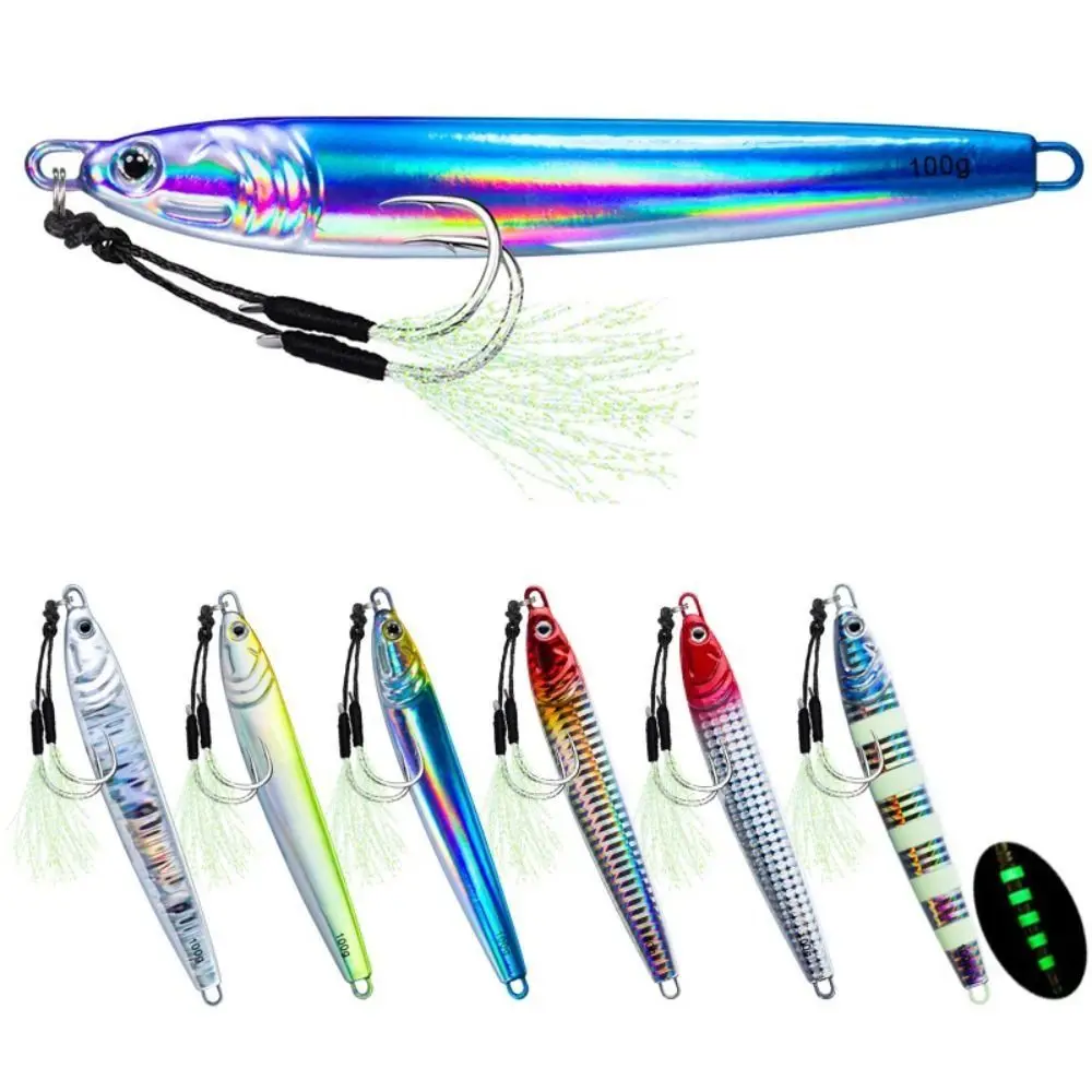 Metal Fishing Lure New 10cm 40g Colored Saltwater Lure Fast Jigging