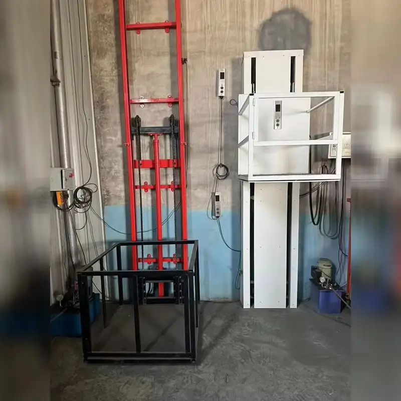 

2026 Hydraulic Freight Elevator for Home Use 1T Capacity Small Lifting Platform Quiet 20dB Simple Goods Lift for Residential