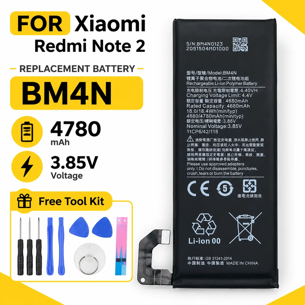 BM4N Lithium Battery For Xiaomi Mi 10 Pro 5G / Mi 10 5G / Mi 10S Mobile Phone Replacement Battery Spare Part for Phone Repair