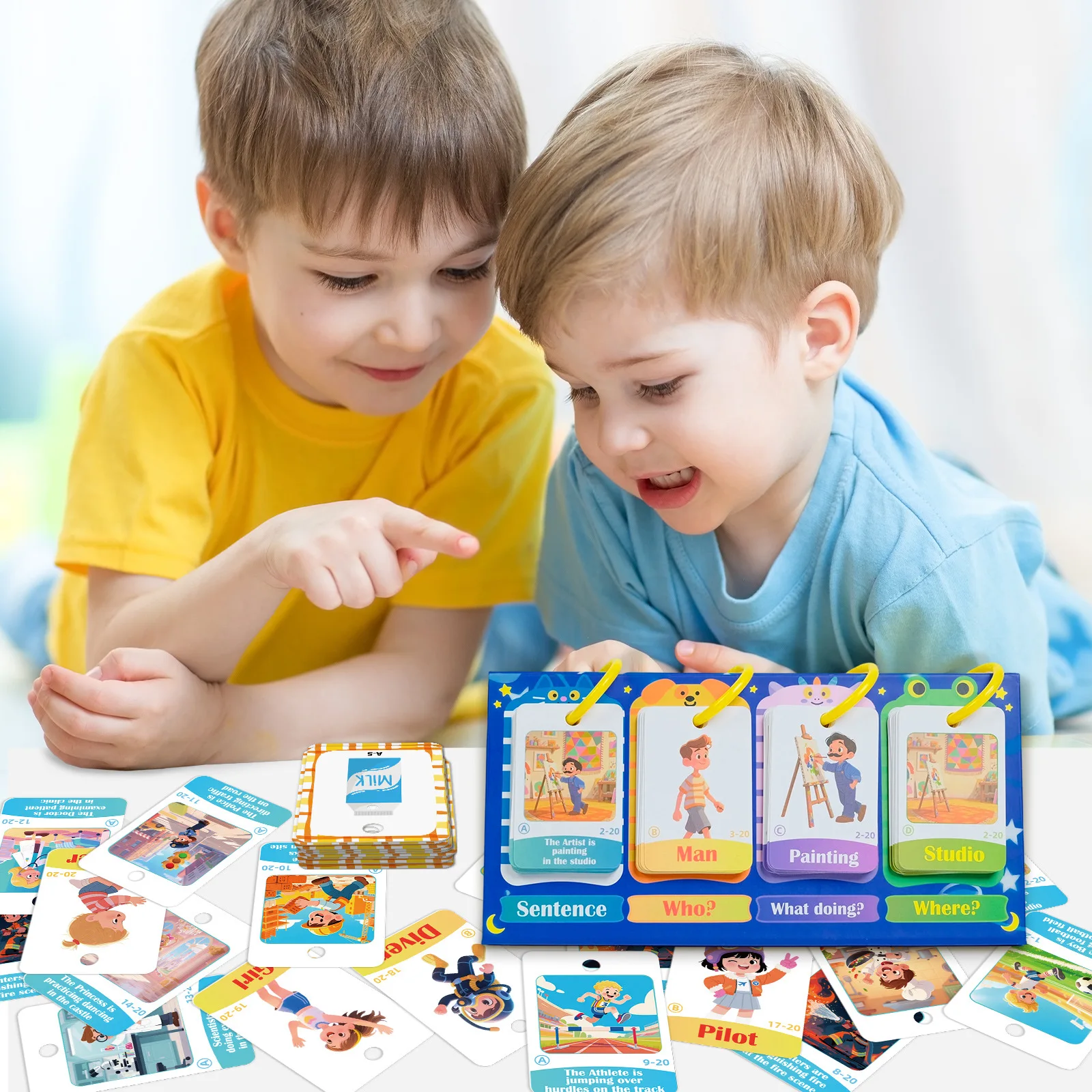 

80 шт. настольная модель визуальное слово карты натуральное слово соединенные предложения письмо познавательные ранние развивающие игрушки для детей