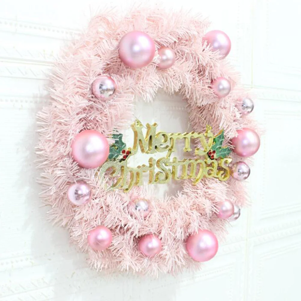 

Wreath Door Light up Flocked Wreaths Decor Window Front Holiday Decoration