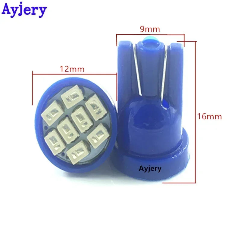 AYJERY Wholesales 1000pcs 12V T10 1206 3020 8SMD w5w 194 168 192 Auto Car Wedge 8 LEDs SMD Clearance Light bulb Lamp Styling