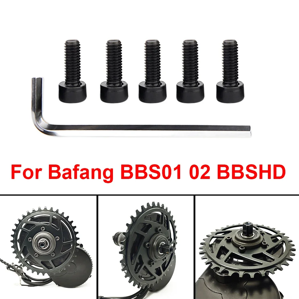 High Performance High Quality Hot Sale Drive Motor Chainring Bolts Screws 5pcs Drive Motor Chainring Bolts Screws