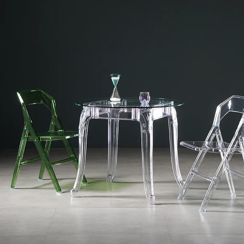 

Fashion milk tea shop round table square table simple household dining table
