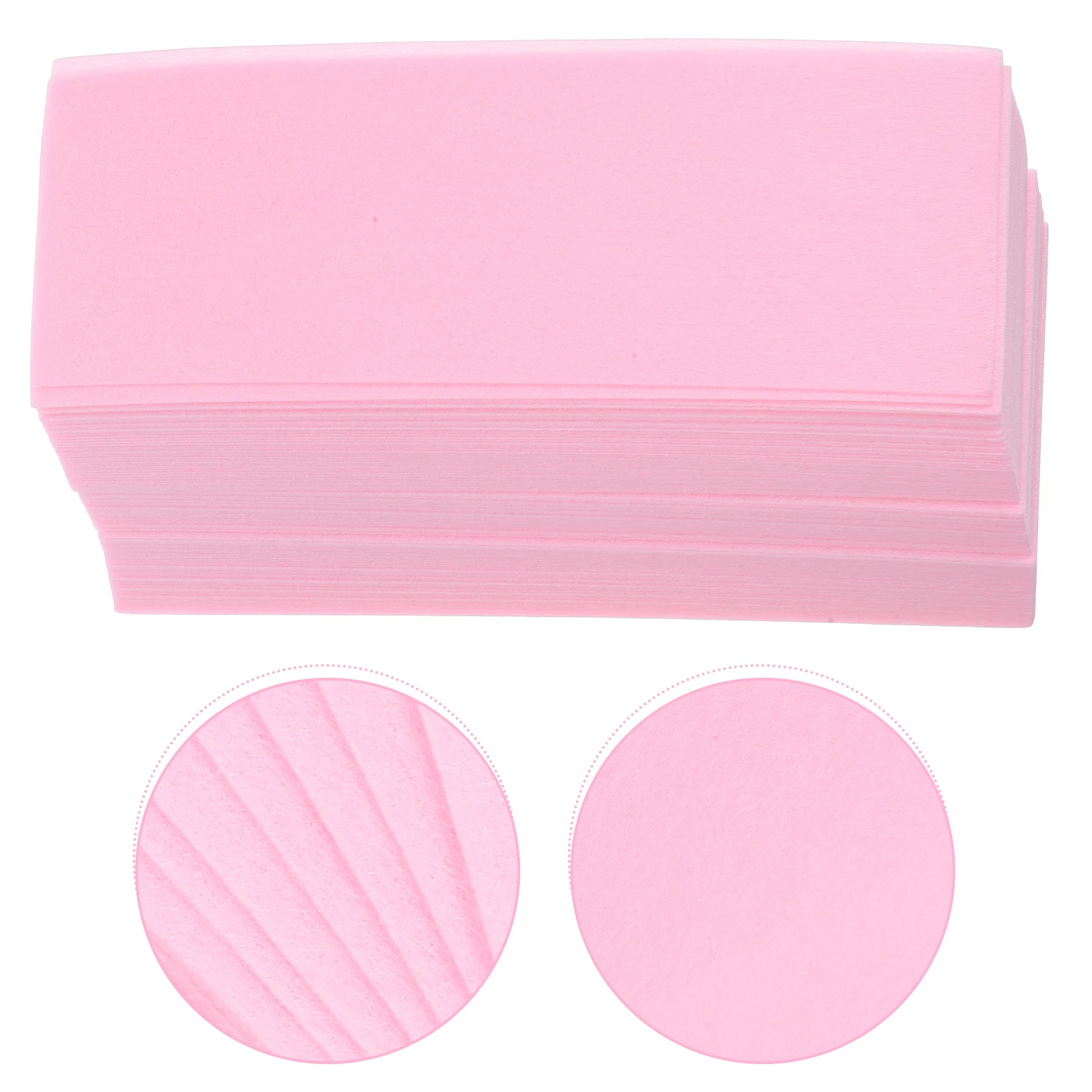 

100 Pink Pcs Hair Removal Wax Paper Strips for Legs Underarms Lips Body Disposable Non Woven Fabric Safe Hygienic Waxing Kit