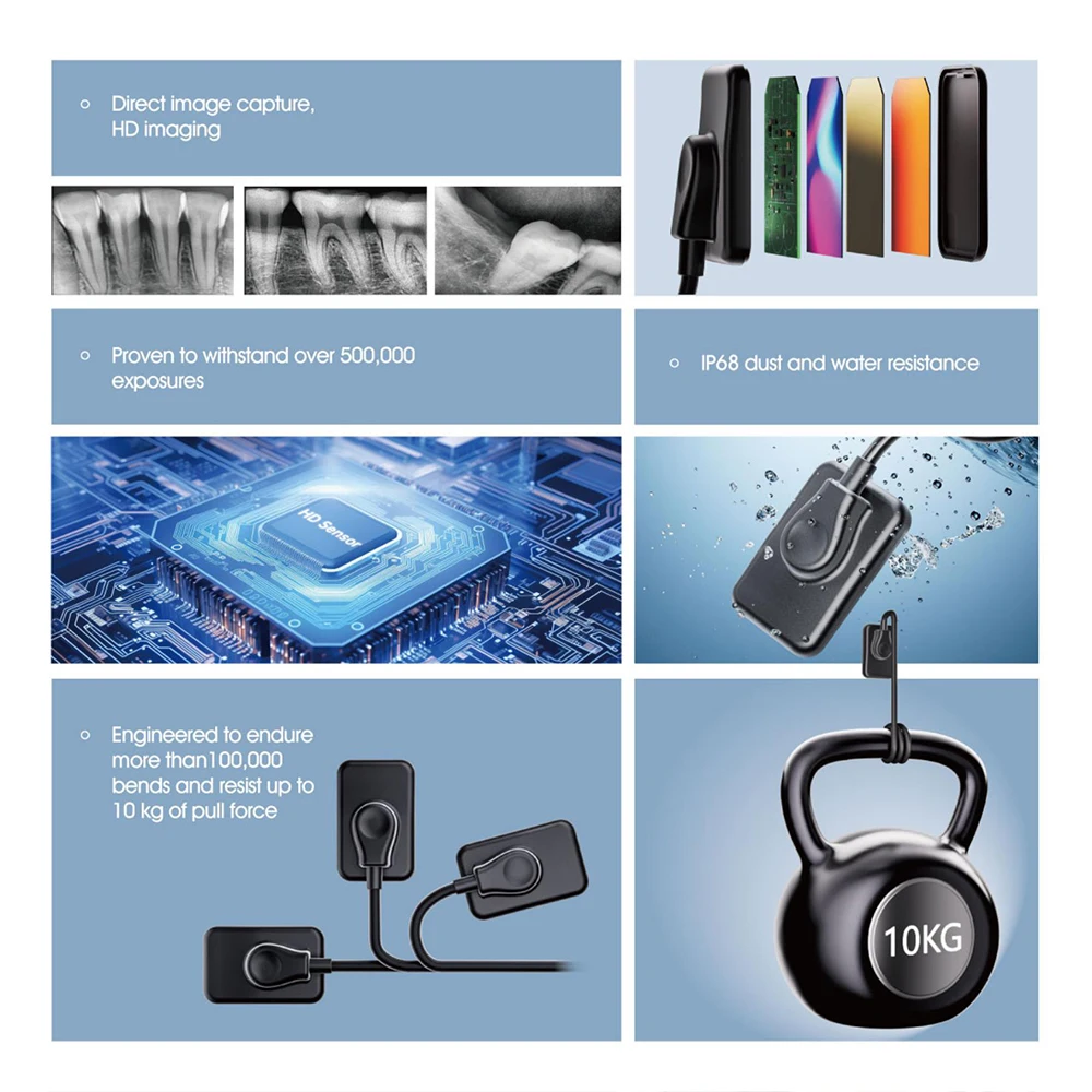 Dental HD Sensor AI Diagnosis Sensor Digital Intraoral System Intra-Oral with Software 3m Cable Fast Transmit Sensor