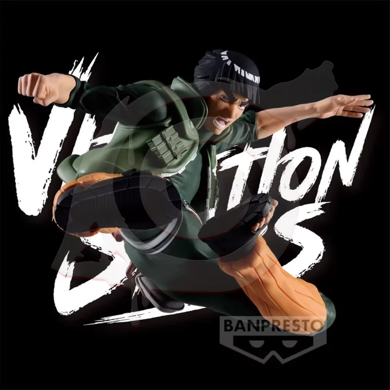 In Stock Bandai Original Naruto Might Guy Figures Anime Action Model Cartoon Dolls Desktop PVC Decor Ornaments Festival Gifts