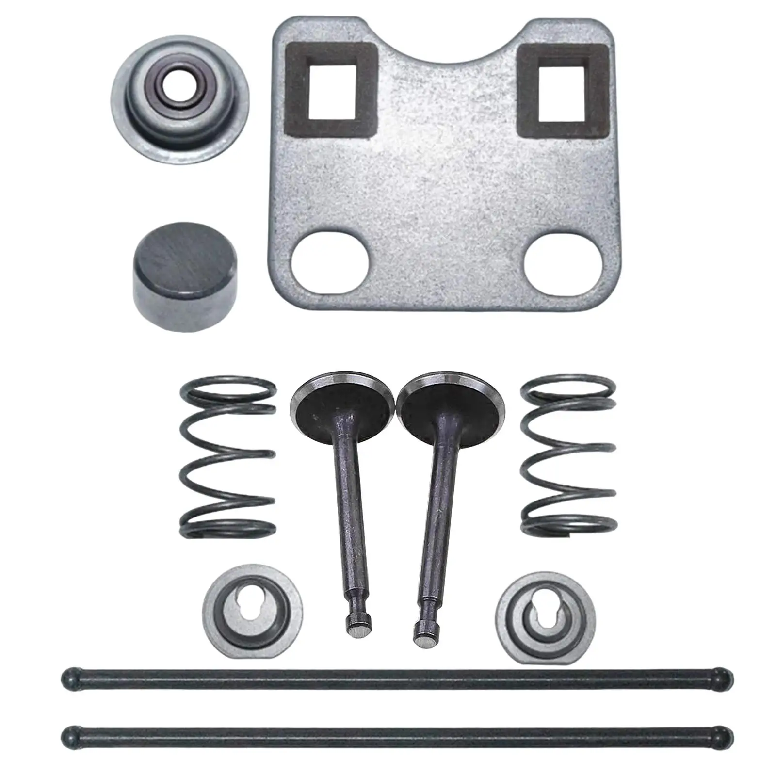 11Pcs Engine Intake Exhaust Valve Gasket Kit Parts Push Rod Guide Plate Parts