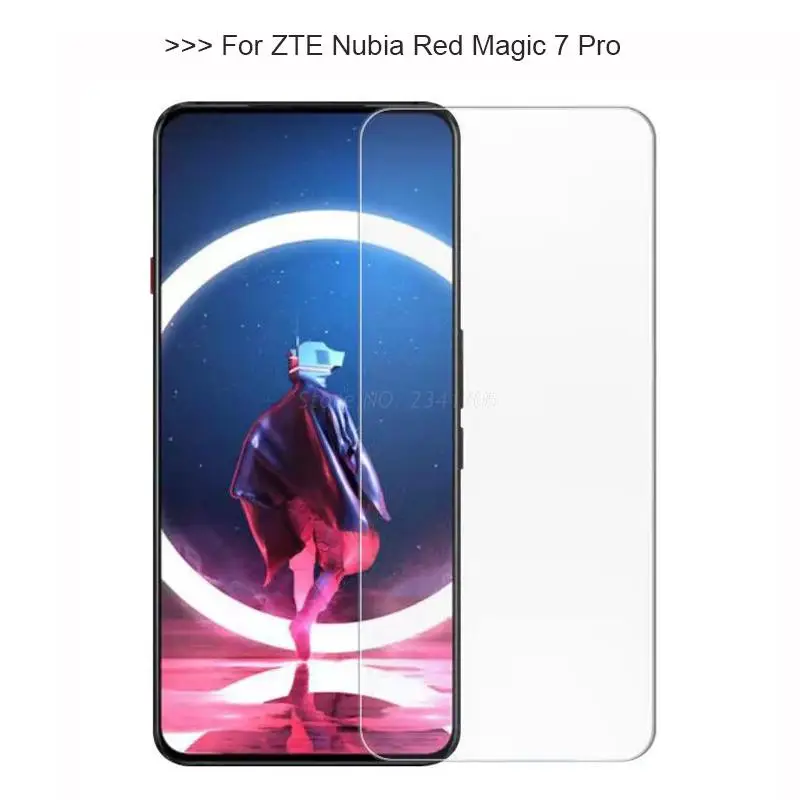 2-1PCS Tempered Glass For ZTE Nubia Red Magic 7 Pro NX709J Screen Proector Film for Vidrio ZTE Nubia Red Magic 7 NX679J Pelicula