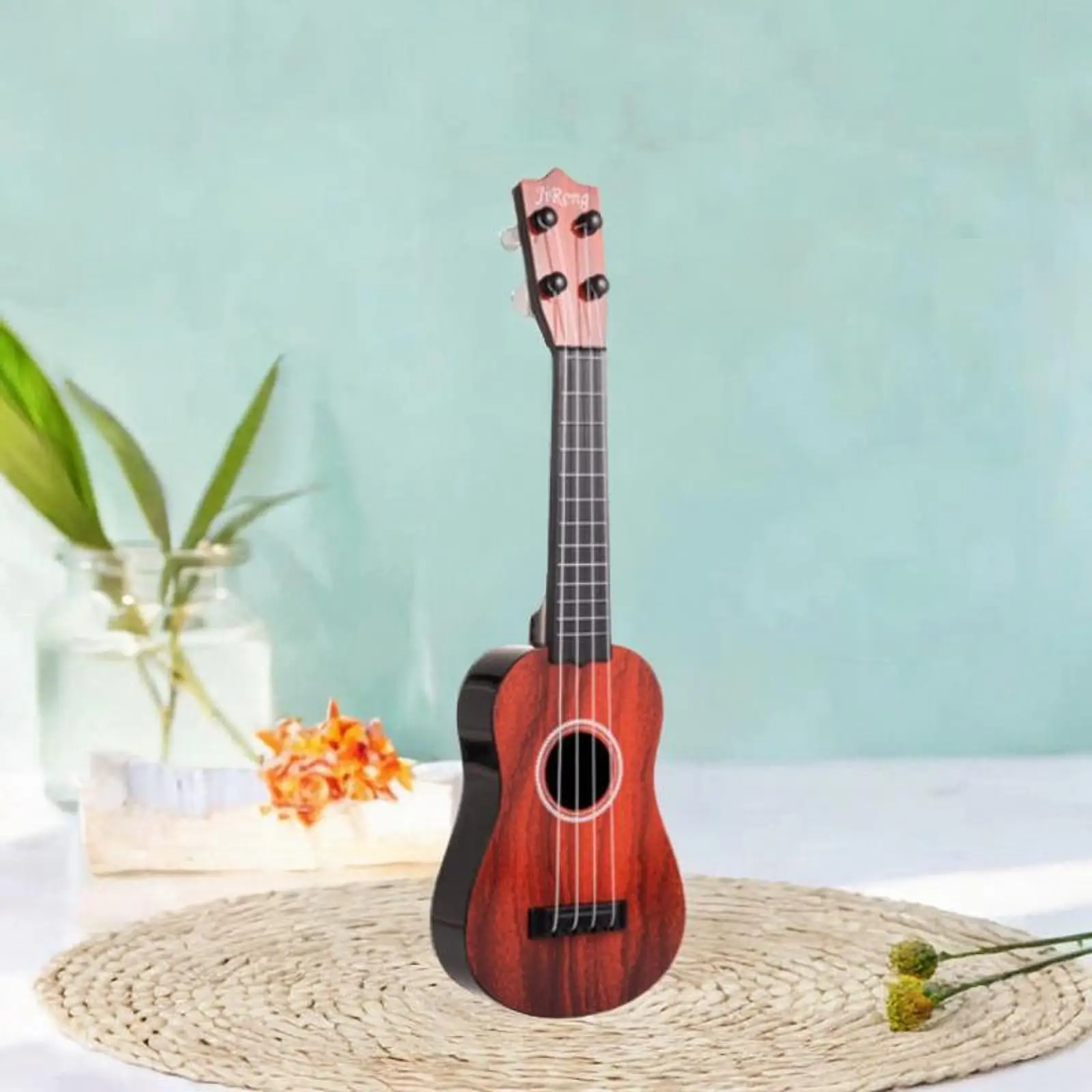 Guitarra de Juguete para Niños, Ukelele de Cuatro Cuerdas, Instrumento Musical para Principiantes, Juego de Aprendizaje Temprano para Niños