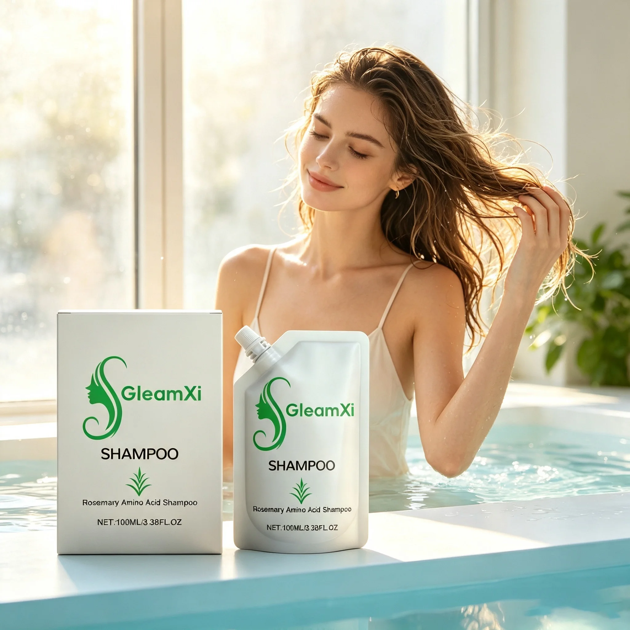 Rosemary Amino Acid Shampoo Deep Nourish Scalp Frizz Control Volumizing Oily Hair Enhance Toughness Shiny Moisturizing Hair Care