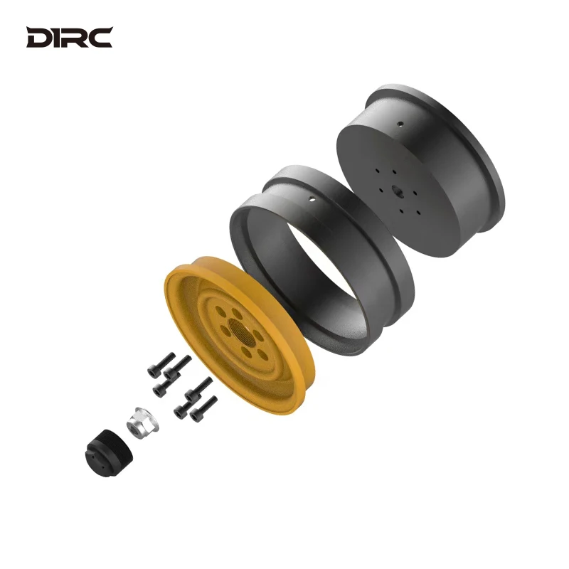 D1RC 1.9-inch metal climbing car simulation wheel hub for 1/10 RC Crawler Car D90 Land Rover Defender Camel Cup retro wheel hub