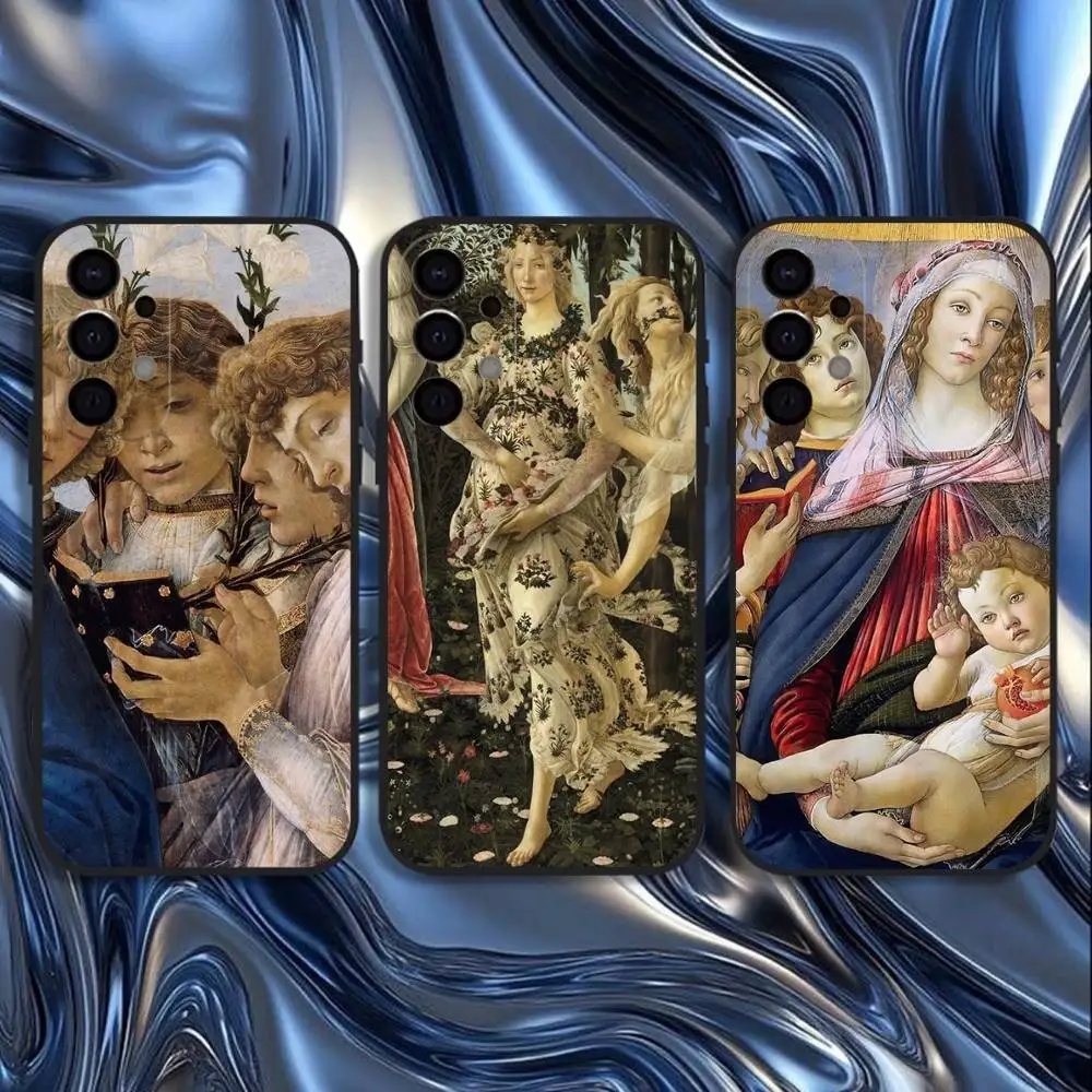 

Sandro Botticelli Renaissance Art Phone Case For Samsung S25,S24,S21,S22,S23,S30,Ultra,S20,Plus,Fe,Lite,5G Black Cover