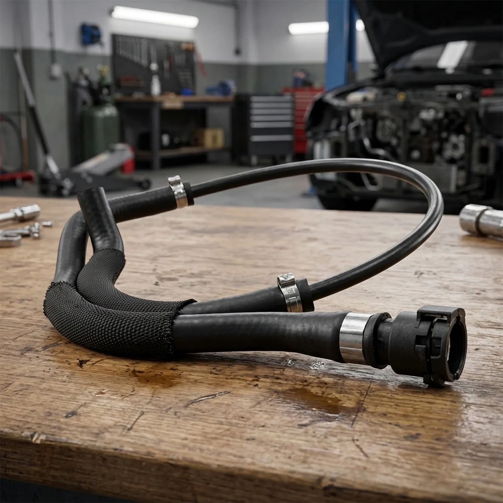 OEM 17127565094 Upper Radiator Hose Car Maintenance As Shown In The Picture Excellent Fitment Non-deformation Structure