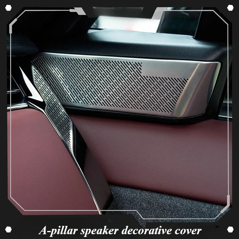 For the new Range Rover Executive interior sound cover Package A-pillar horn cover metal stainless steel modification