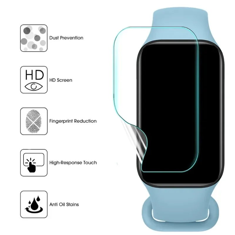 1/3/6PCS for Mi Band 8/9 Active 8/9 Pro Soft Hydrogel Film Anti-Scratch Screen Protective Films for Xiaomi Band 9 Pro 9 Active