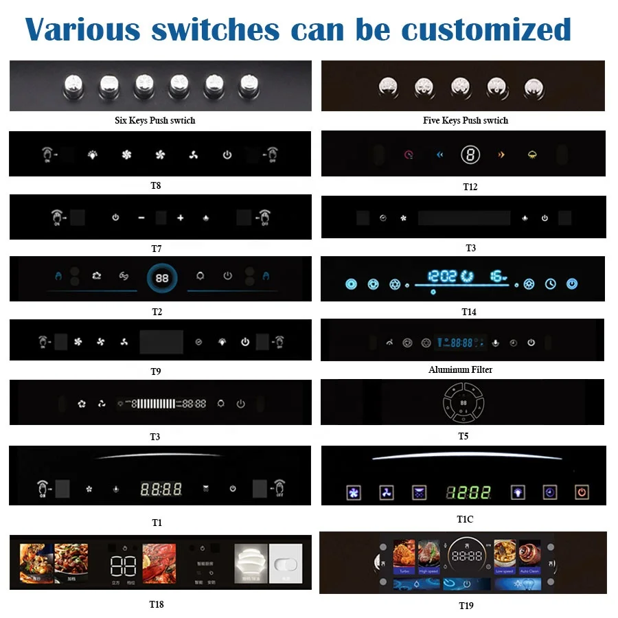 High Quality Kitchen Range Hood Low Noise Strong Suction Range Hood Kitchen for Home