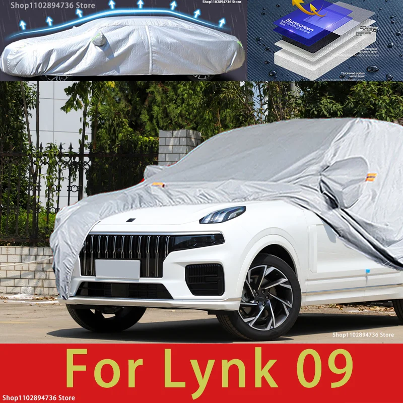 

For Lynk 09 Car protective cover, sun protection, cooling protection, car clothing, car paint protection auto