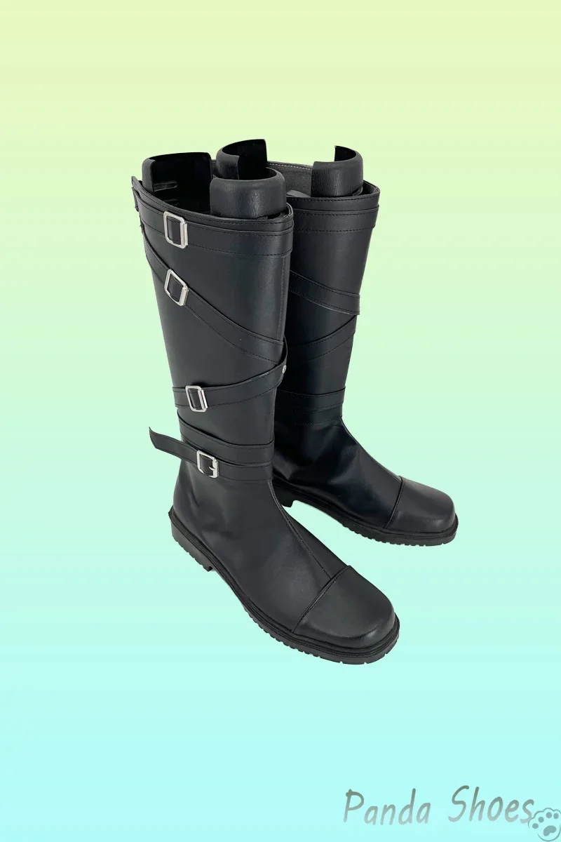 Danganronpa Tanaka Gandamu Scarpe Cosplay Anime Gioco Cos Stivali Lunghi Dangan Ronpa Costume Cosplay Prop Scarpe per Con Halloween