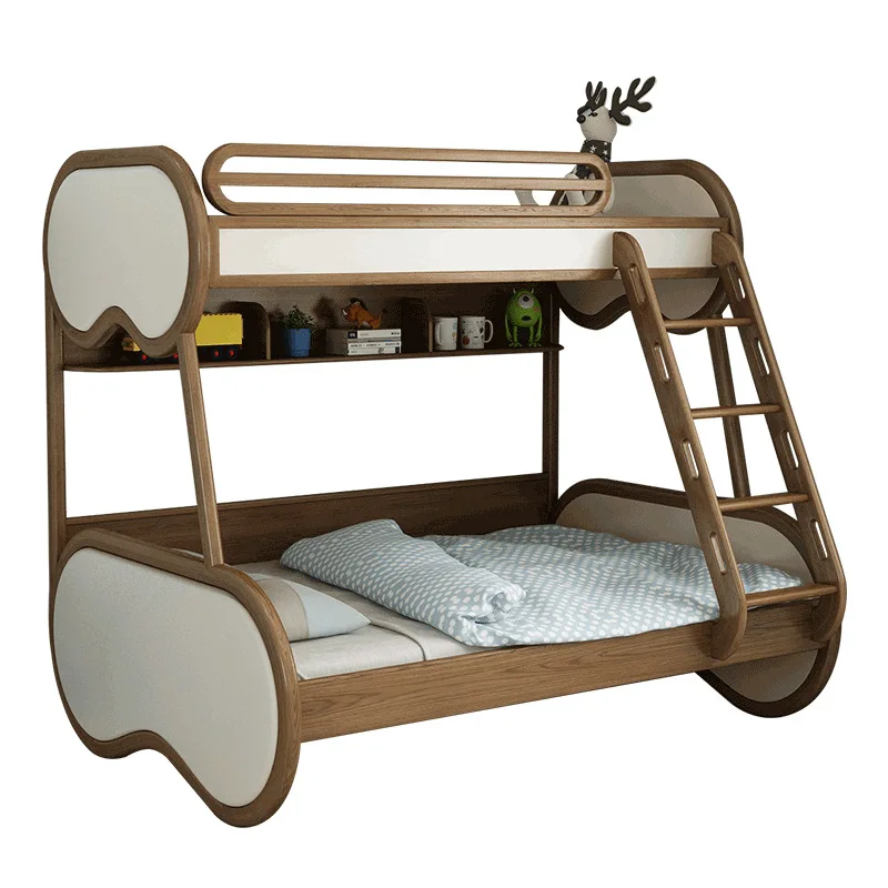 

All solid wood upper and lower beds, Nordic adult children's mother-child beds, boys and girls combination beds