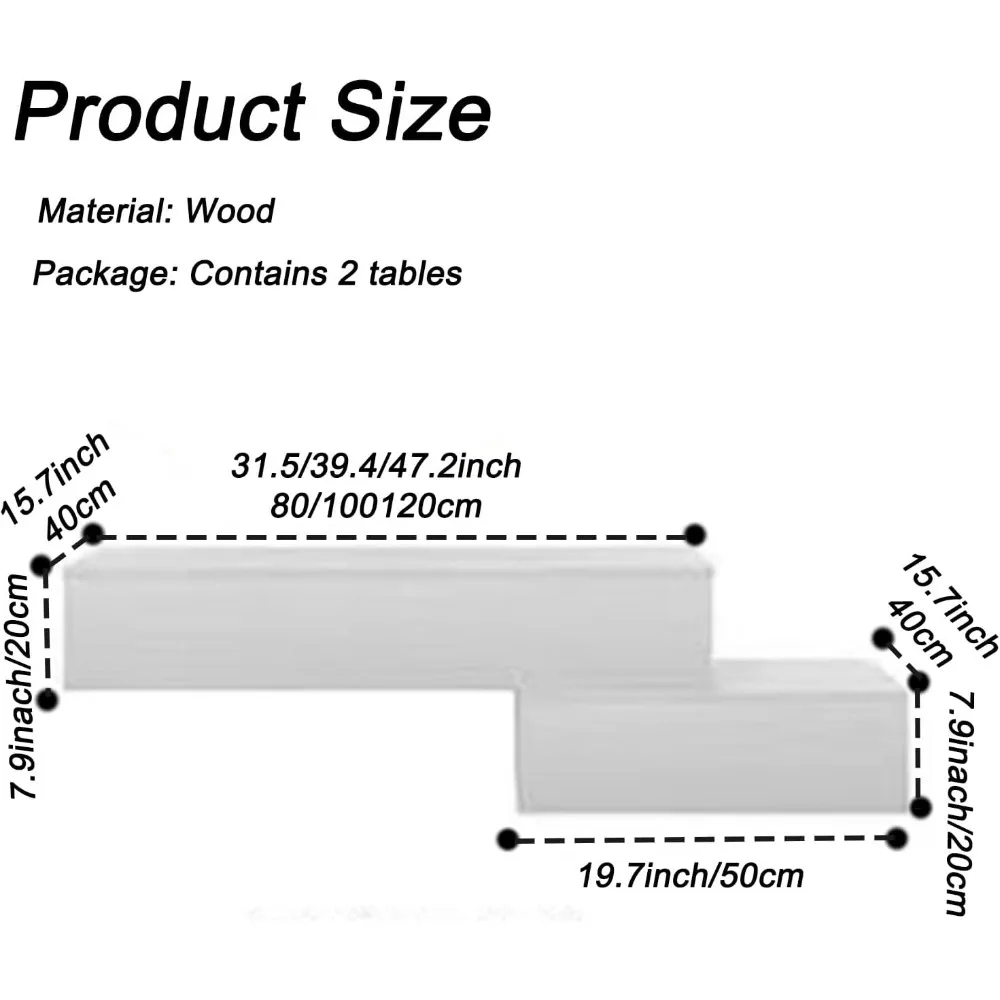 قطعتان من طاولة تزيين المكياج الحديثة المثبتة على الحائط مع درج، رف عائم أبيض مكتب خشبي مثبت على الحائط، مكتب معلق لغرفة النوم