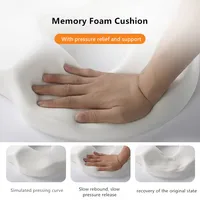 Memory Foam Donut Seat Cushion for Hemorrhoids, Sciatica, Tailbone, Bed Sores – Pain Relief for Office, Travel, and Home 4