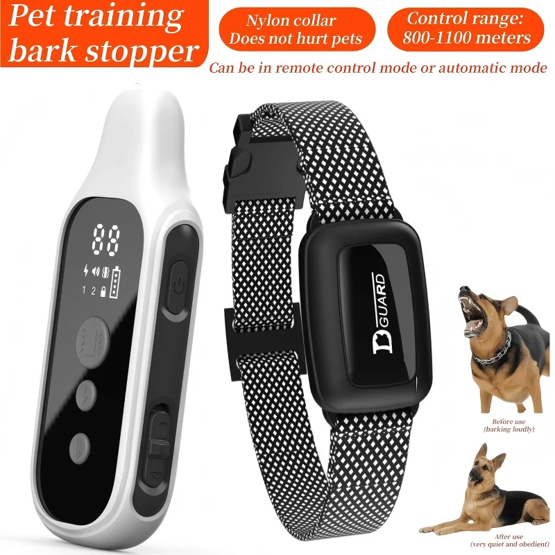 

YHLC 800m Remote control collar for electric dog training Automatic and manual two in one, suitable for large and small dogs