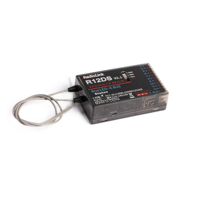 

Radiolink R12DS Rc Receiver 2.4G Signal for RC Transmitter AT9S