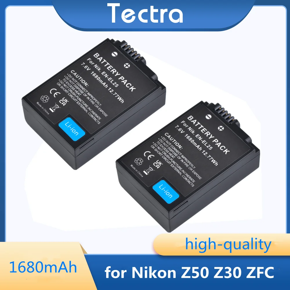 

1680mAh EN EL25 EN-EL25 Battery for Nikon Z50 Z30 ZFC Z 50 Z FC Camera