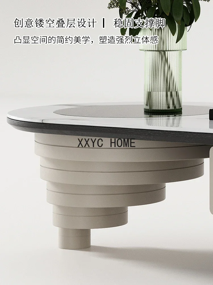 Tavolino da salotto per la casa Tavolino da tè modello semplice e moderno di design creativo leggero di lusso ad alto senso