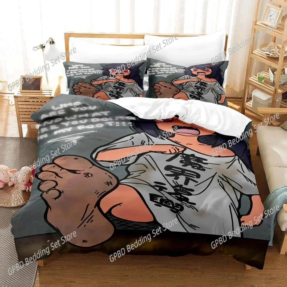 Anime The Great Jahy Will Not Be Defeated! 3D Bedding Set Duvet Cover Pillowcases Single Twin Full Queen King Size Home Decor
