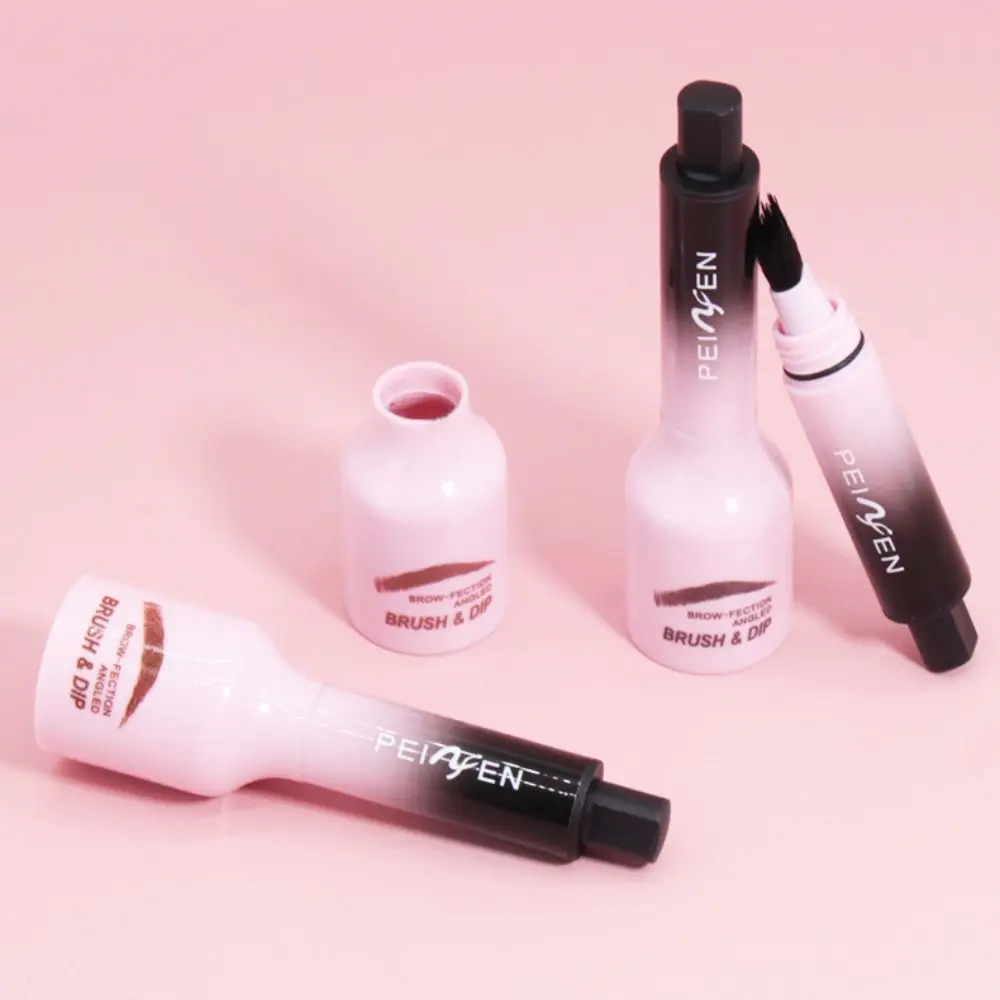 Waterproof Eyebrow Pencil Hair-Like Strokes Quick Drying Angled Eye Brow Brush Multifunctional Usage Angled Brush Eyebrow Tint