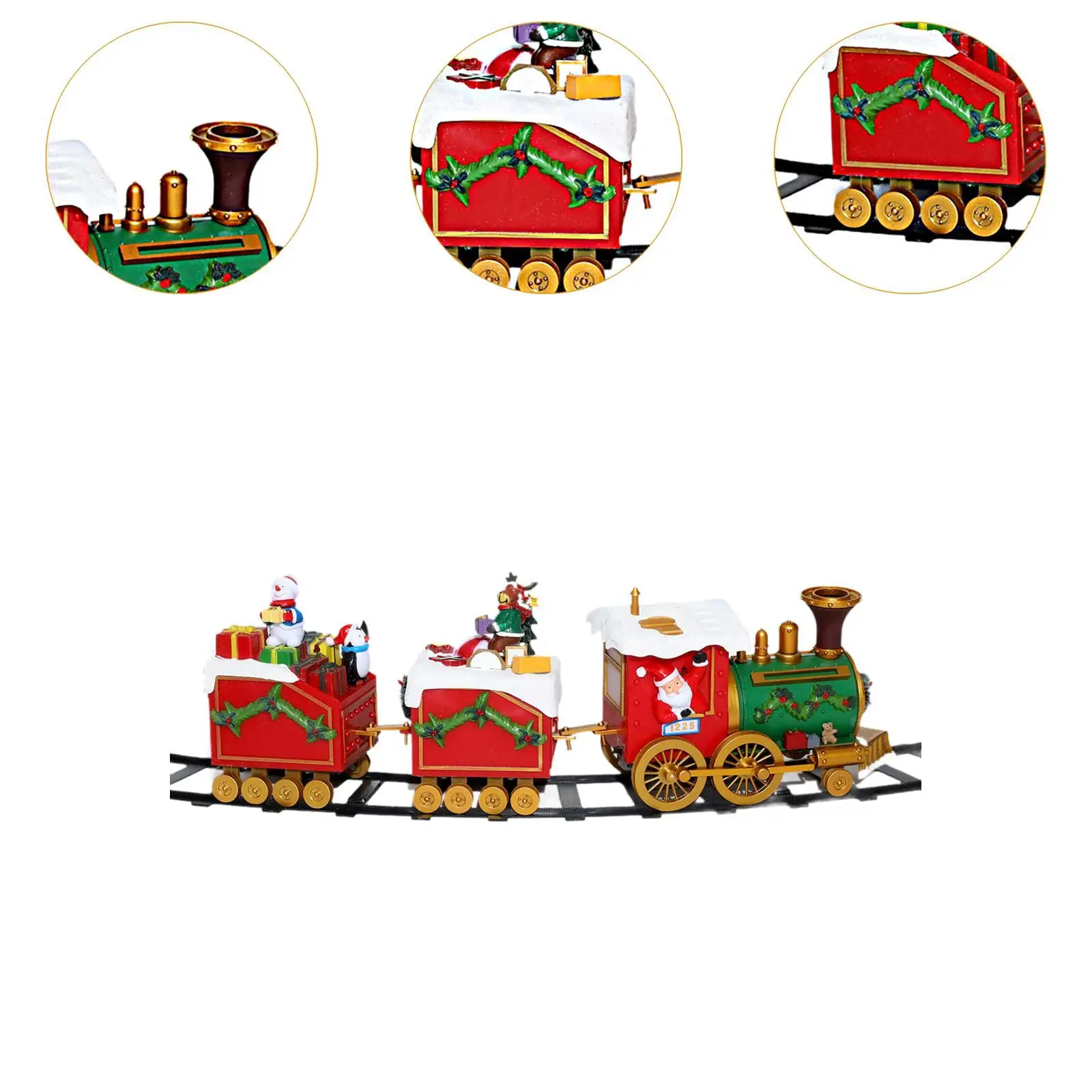 Treno di natale con luce e suono natale classico treno di natale giocattolo per ragazzi ragazze 3 4 5 6 anni bambini bambino