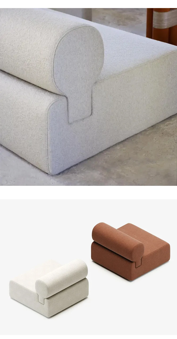 Modern Simple Customized Fabric Modular Sectional Sofa （Single sofa module, Please contact the store for customization）